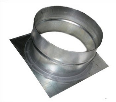 Адаптер-переход для подключения теплообменника Zilon ZWA 200x200-3 к каналу Ø160 мм
