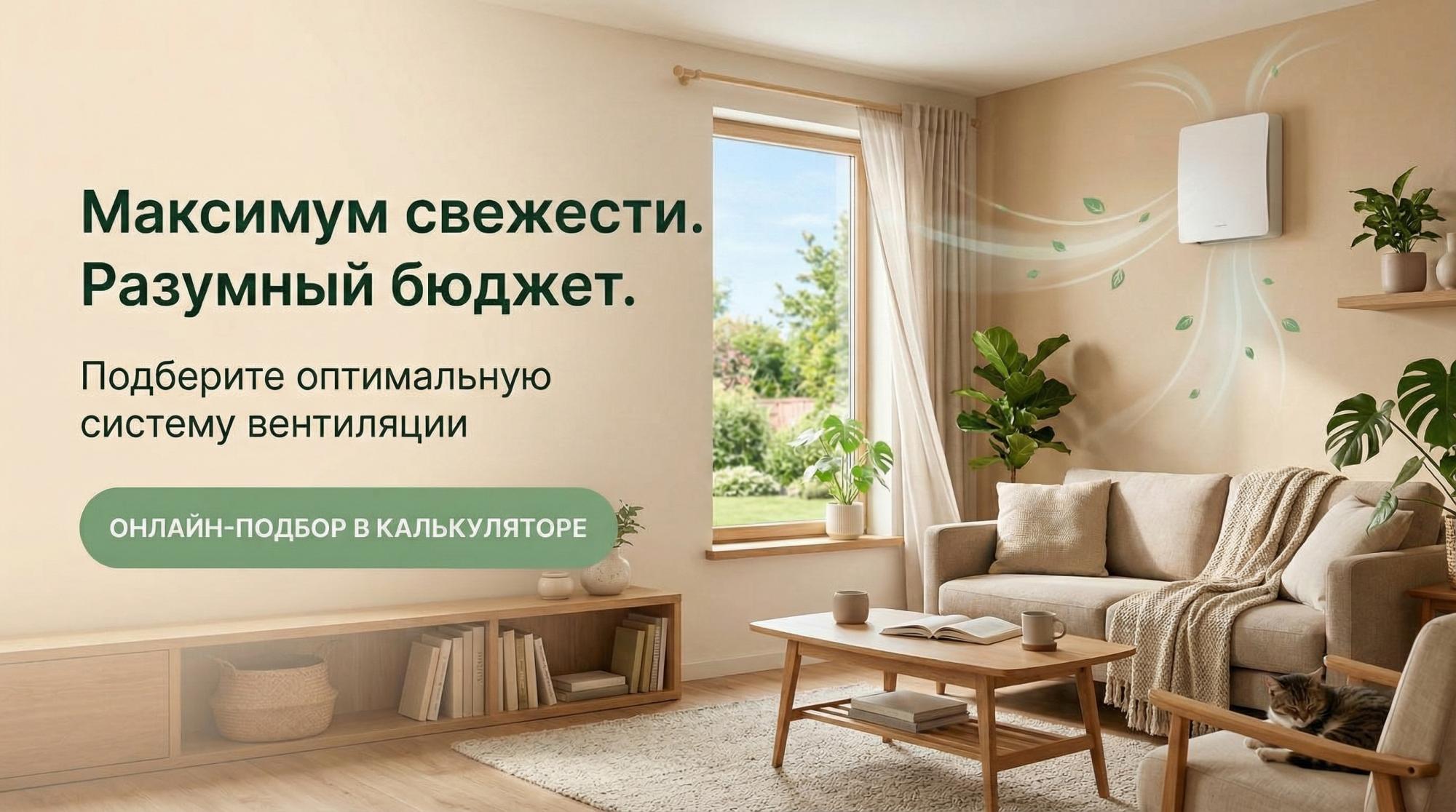 Подберите оптимальную вентиляцию с нашим онлайн-калькулятором