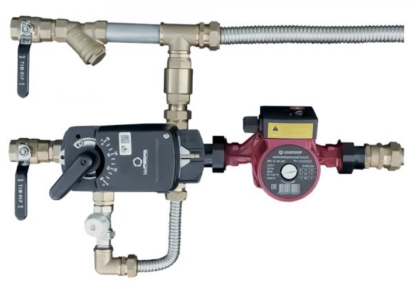 Смесительный узел Sonniger SUS32-16.0 TS (исполнение 1), 1/4", kvs 16 м3/час, насос 220Вт, 230В