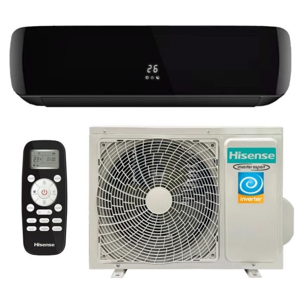Настенный кондиционер Hisense BLACK CRYSTAL SUPER DC Inverter 2023 AS-10UW4RVETG01(B)