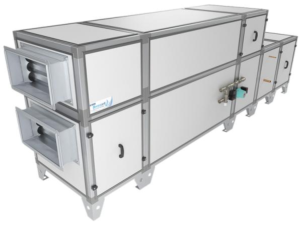Приточно-вытяжная установка с фреоновым охладителем Breezart 3700 Aqua RP F PB