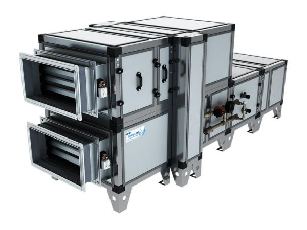 Приточно-вытяжная установка с водяным охладителем Breezart 3700 Aqua RR W