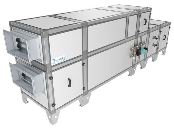 Приточно-вытяжная установка с водяным охладителем Breezart 2000 Aqua RP W PB