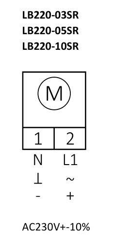 Электропривод с возвратной пружиной LAMPRECHT LB220-10SR