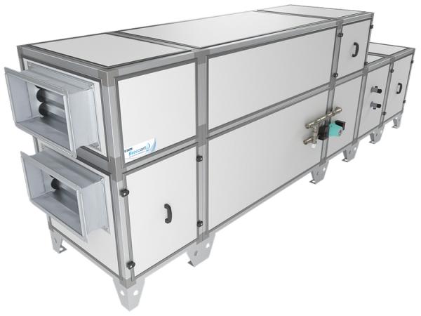 Приточно-вытяжная установка с водяным охладителем Breezart 2700 Aqua RP W PB