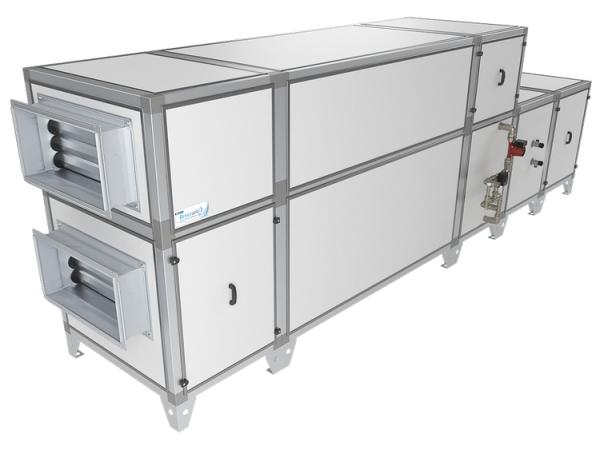 Приточно-вытяжная установка с водяным охладителем Breezart 8000 Aqua RP W PB