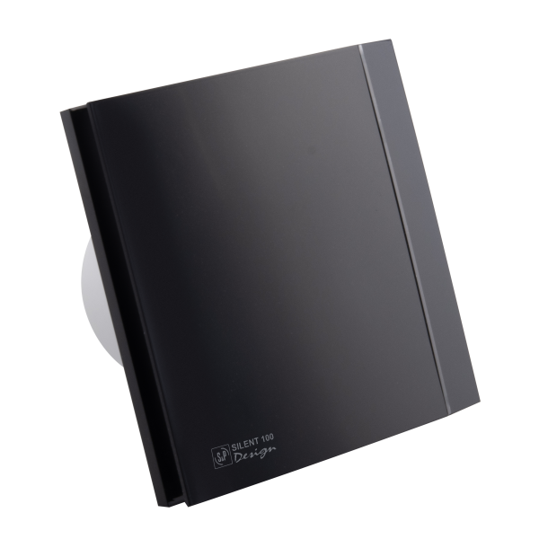 Вентилятор вытяжной Soler&Palau Silent-100 CZ Matt Black Design 4C
