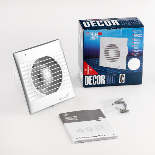 Вентилятор вытяжной Soler&Palau Decor 100C Silver