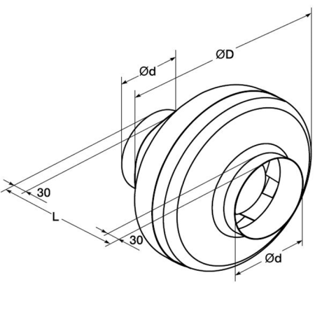 Канальный вентилятор Shuft CFk 250 VIM