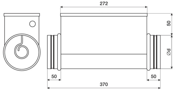 Электрический нагреватель Shuft EHC 100-1,2/1