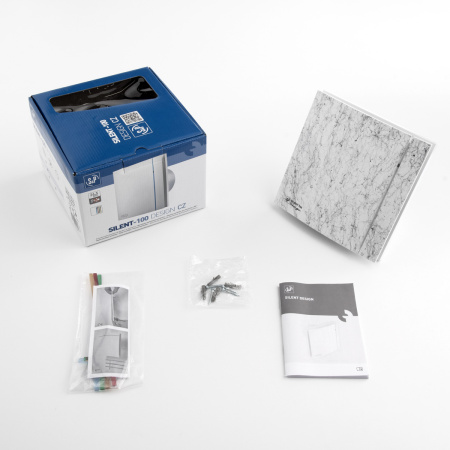 Вентилятор вытяжной Soler&Palau Silent-100 CZ Marble White Design 4C