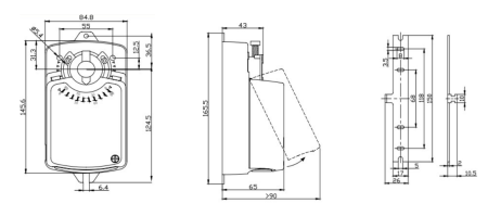 Электроприводы без возвратной пружины RIVOD RDA04N220S