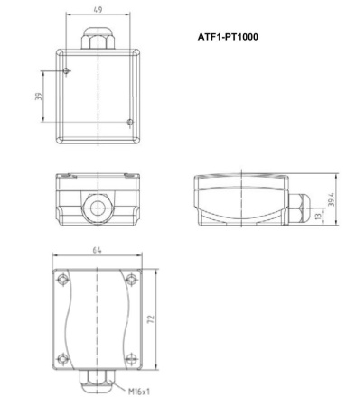 Датчики температуры Shuft ATF1-PT1000
