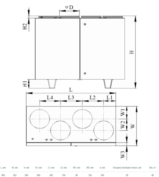 Приточно-вытяжная установка Shuft UniMAX-P 450 VER-А
