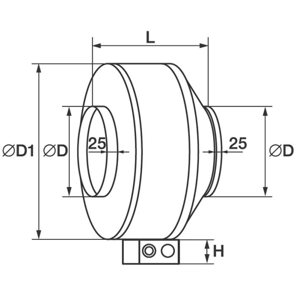 Канальный вентилятор Shuft CFz 250 MAX