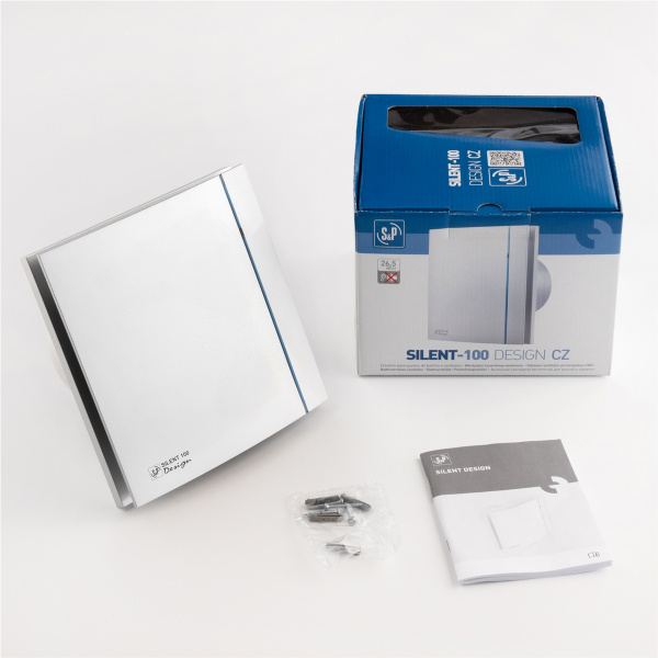Вентилятор вытяжной Soler&Palau Silent-100 CZ Silver Design