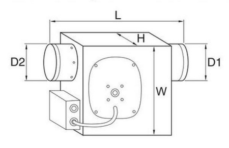 Канальный вентилятор Shuft SLIM 125