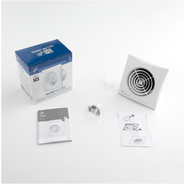 Вентилятор вытяжной Soler&Palau Silent-100 CMZ (шнуровой выключатель)
