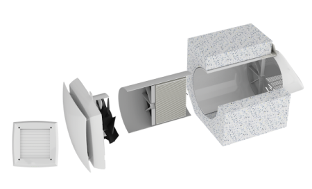 Энергоэффективная приточно-вытяжная вентиляционная установка FIATO RCF-70 LUX