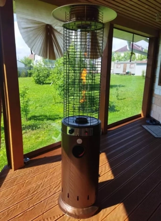 Уличный газовый обогреватель WWT 13D pro Brown mini