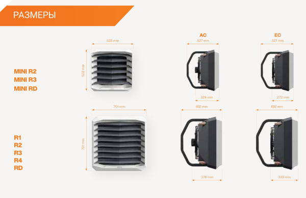 Дестратификатор AEROCK MINI RD EC