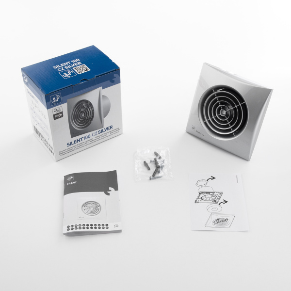 Вентилятор вытяжной Soler&Palau Silent-100 CZ Silver