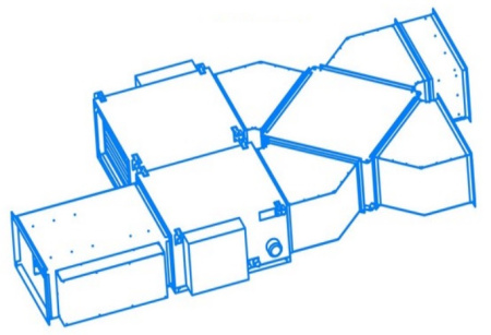 Приточно-вытяжная установка SUPERVENT LVU-3000-W+N-ECO2 / SR60-30