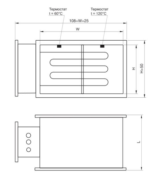 Электрический нагреватель Zilon ZES 600x350-22,5