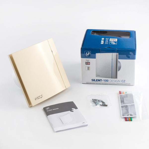 Вентилятор вытяжной Soler&Palau Silent-100 CZ Ivory Design 4С