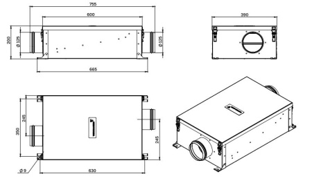 Канальный фильтр VentMachine Orange EPA