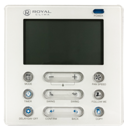 Проводной пульт дистанционного управления RCW-101 для полупромышленного оборудования серии Royal Clima ESPERTO