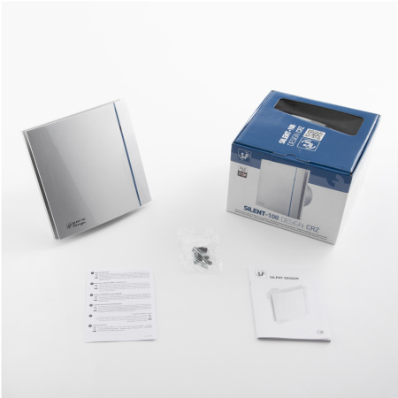 Вентилятор вытяжной Soler&Palau Silent-100 CRZ Silver Design (с таймером)