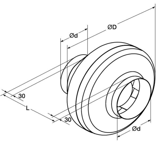 Канальный вентилятор Shuft CFk 200 VIM