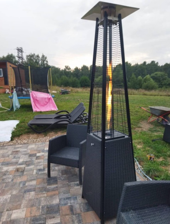 Уличный газовый обогреватель WWT 13I ROTANG Black mini