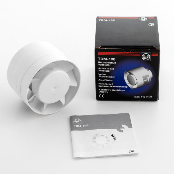 Вытяжной канальный вентилятор Soler&Palau TDM100