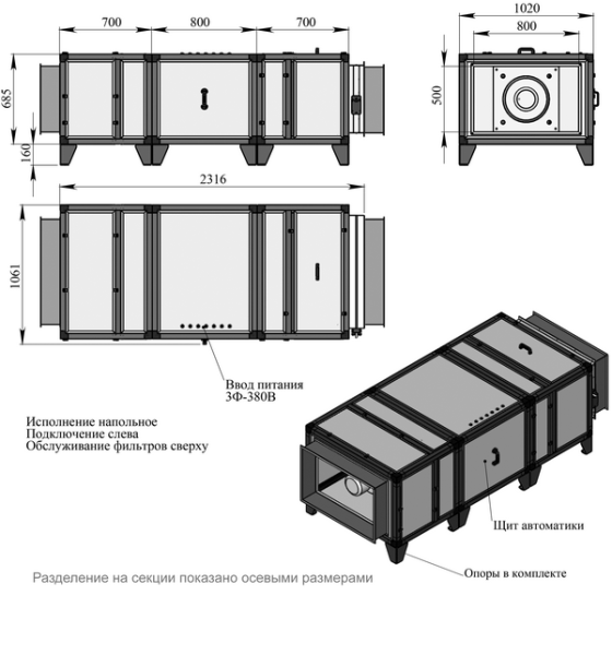 Приточная установка Breezart 4500 Lux ET22,5-380/3