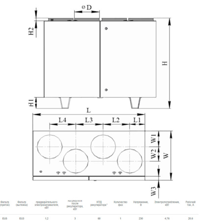 Приточно-вытяжная установка Shuft UniMAX-P 800 VEL-A