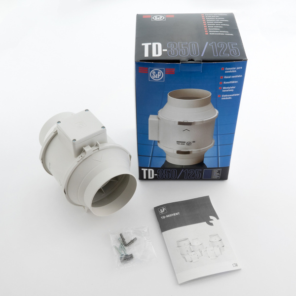 Вытяжной канальный вентилятор Soler&Palau TD350/125