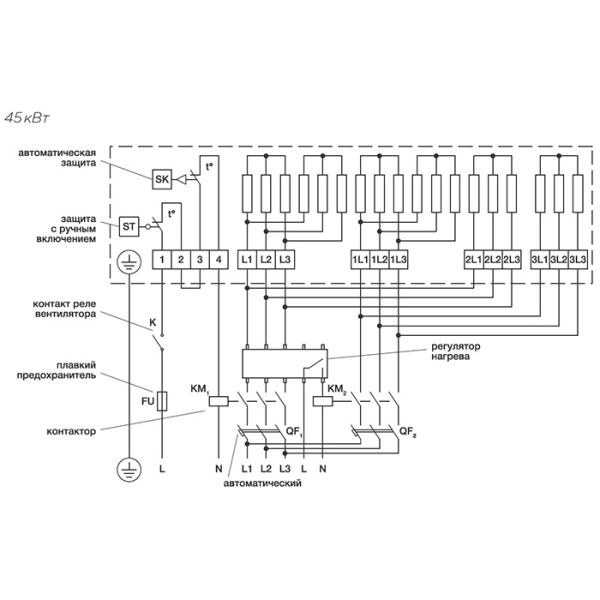 Электрический нагреватель Shuft EHR 600x350-45