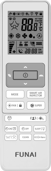 Настенный кондиционер Funai EMPEROR UP Smart Eye DC Inverter 2025 RAC-I-EU25HP.D01