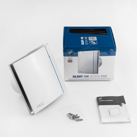 Вентилятор вытяжной Soler&Palau Silent-100 CHZ Silver Design (с датчиком влажности)