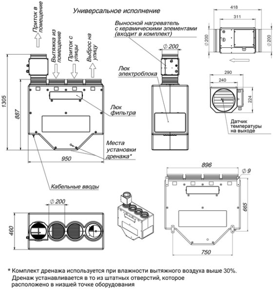 Приточно-вытяжная установка Breezart 900 Lux RE EZ3-380 (без возд. клап.)