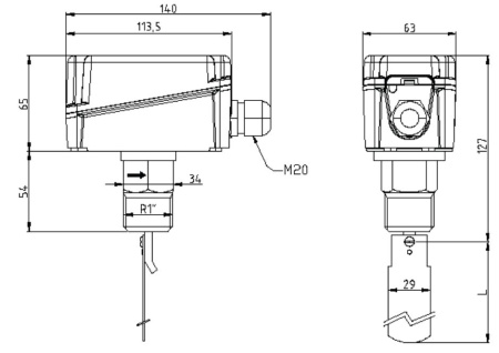 Реле потока воды SHUFT SF-1K