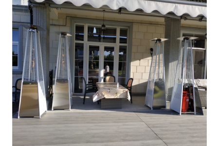 Уличный газовый обогреватель Stalleh Pyramid X4 Steel