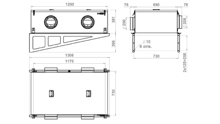 Приточная установка Minibox E-2050 (автоматика GTC)