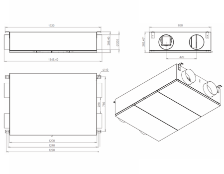 Приточно-вытяжная установка Minibox PV-650 PREMIUM