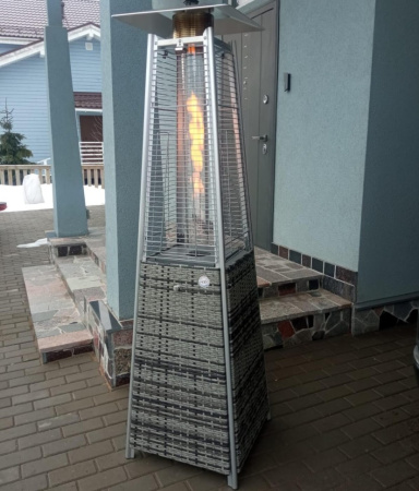 Уличный газовый обогреватель WWT 13I ROTANG Grey mini