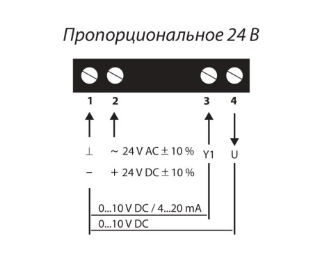 Электропривод без возвратной пружины Lufberg DA04N24P