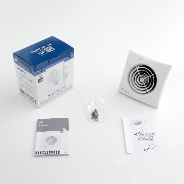 Вентилятор вытяжной Soler&Palau Silent-100 CHZ (с датчиком влажности)