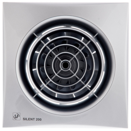 Вентилятор вытяжной Soler&Palau Silent-200 CRZ Silver (с таймером)